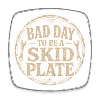 Off-Road Badge: Bad Day for the Hoof - Square fridge magnet - white - Front