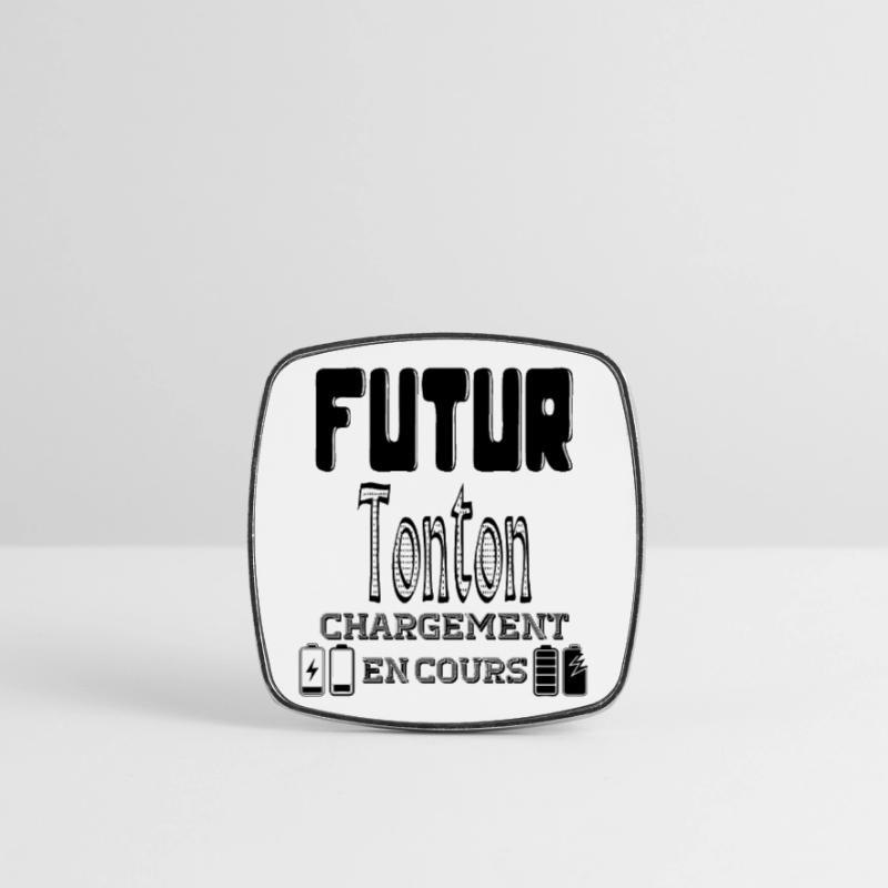Future Uncle Loading In Progress Square fridge magnet