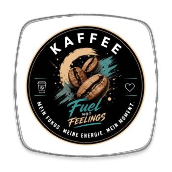 Fuel Coffee - Kaffee modern - Viereckiger Kühlschrankmagnet - Weiß - Vorne