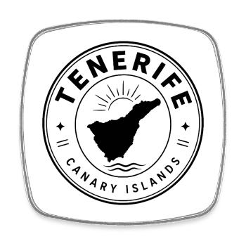 Tenerife Été 2026 - Aventure classique sur l’île - Magnet carré - blanc - Devant