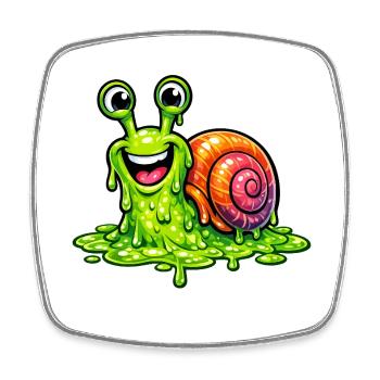 Tu me rends de la slime - Magnet carré - blanc - Devant