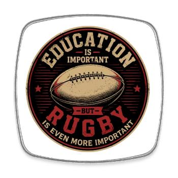 rugby, rugby sport, rugby humour - Magnet carré - blanc - Devant