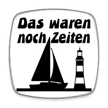 Segeln - Viereckiger Kühlschrankmagnet - Weiß - Vorne