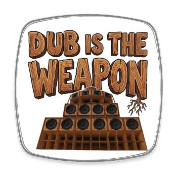 Reggae Weapon - Square fridge magnet - white - Front