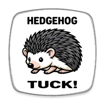 Hedgehog Hedgehog Hedgehog Thorns Garden - Square fridge magnet - white - Front