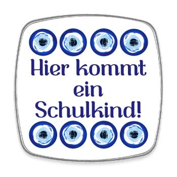 Nazar Auge Schulkind - Viereckiger Kühlschrankmagnet - Weiß - Vorne