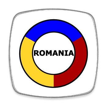 Anneau de couleur Couleurs - Magnet carré - blanc - Devant