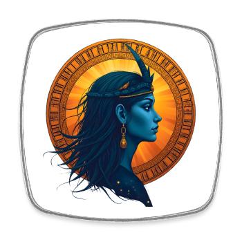 Ishtar Awakens – Sumerian Divine - Square fridge magnet - white - Front