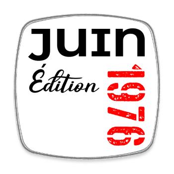  Juin 1976 - 50e anniversaire - Magnet carré - blanc - Devant