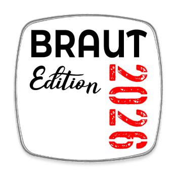 Hochzeit Braut 2026 - Viereckiger Kühlschrankmagnet - Weiß - Vorne