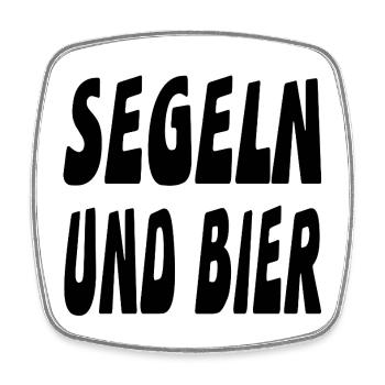 Segeln - Viereckiger Kühlschrankmagnet - Weiß - Vorne