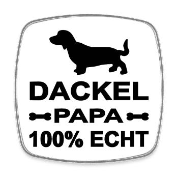 Dackel - Viereckiger Kühlschrankmagnet - Weiß - Vorne