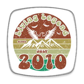 16th Birthday Living Legend since VIN 07/2010 - Square fridge magnet - white - Front