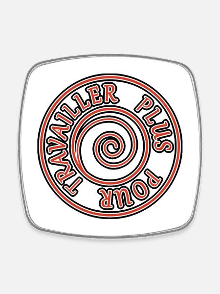 Value Work - Square fridge magnet - white