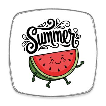 Sommer - Viereckiger Kühlschrankmagnet - Weiß - Vorne