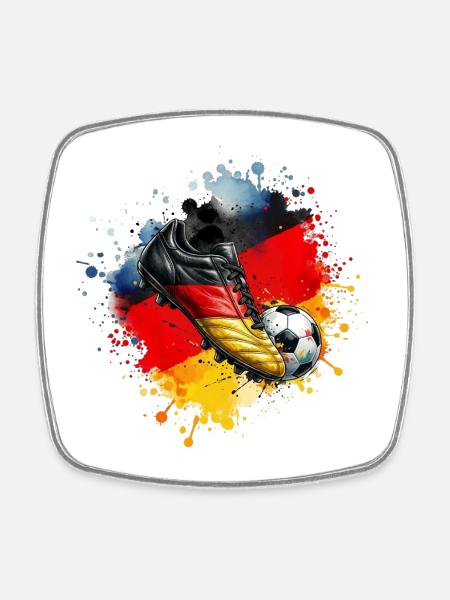 Football - Germany - Square fridge magnet - white