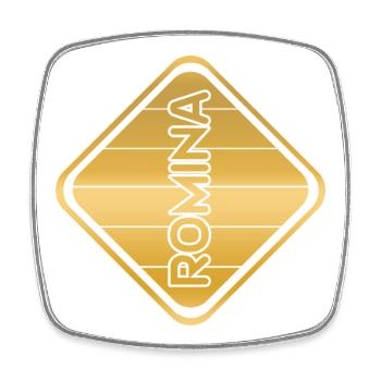 Romina als Ehefrau - Viereckiger Kühlschrankmagnet - Weiß - Vorne