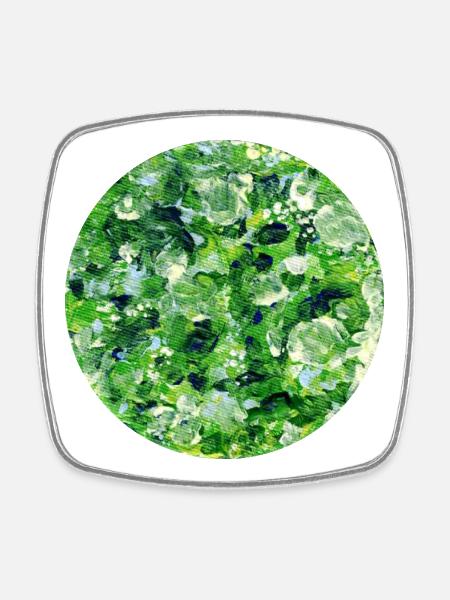 nature_oilpainting - Square fridge magnet - white