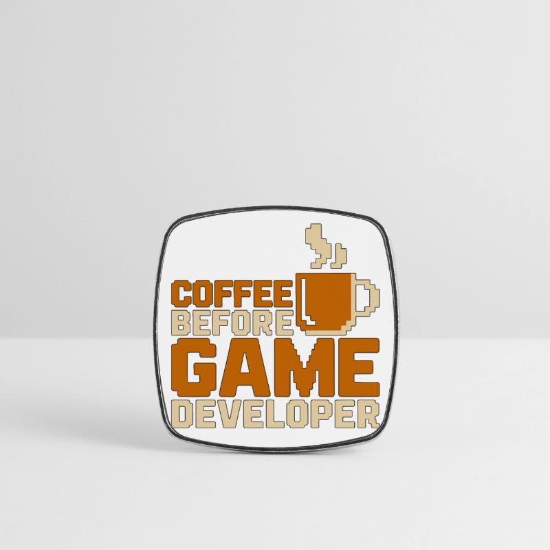 Game Developer Coffee Game Programmer Coffee Lover Viereckiger Kühlschrankmagnet