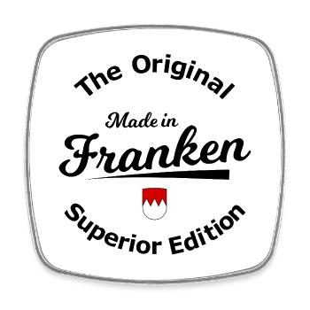 Rotkamm Emblem Franken - Viereckiger Kühlschrankmagnet - Weiß - Vorne