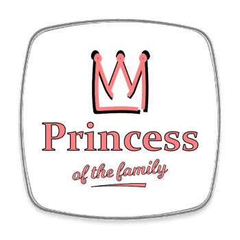Princesse de la famille - Magnet carré - blanc - Devant
