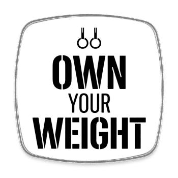 Calisthenics Bodyweight Training Fitness Strength - Square fridge magnet - white - Front