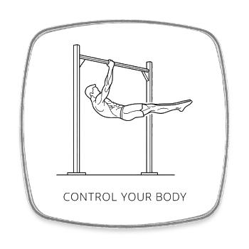 Calisthenics Bodyweight Training Fitness Strength - Square fridge magnet - white - Front