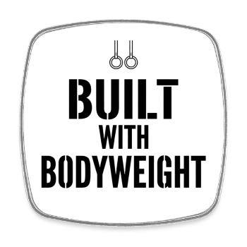 Calisthenics Bodyweight Training Fitness Strength - Square fridge magnet - white - Front