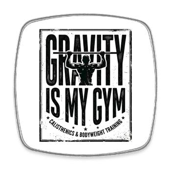 Calisthenics Bodyweight Training Fitness Strength - Square fridge magnet - white - Front