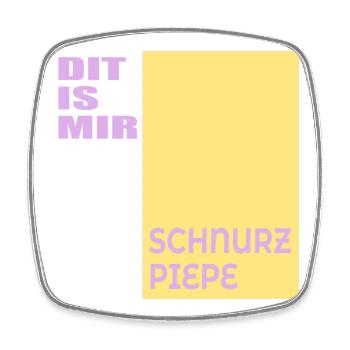 Berlinerisch doesn't matter Berlin - Square fridge magnet - white - Front