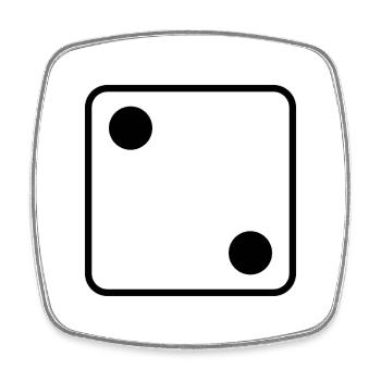 Says - Square fridge magnet - white - Front