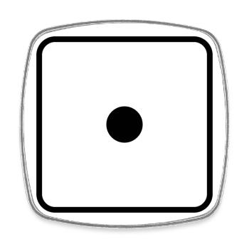 Sagt - Viereckiger Kühlschrankmagnet - Weiß - Vorne