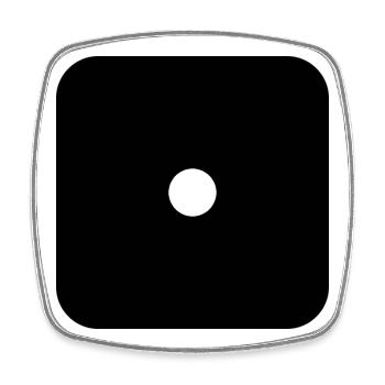 Says - Square fridge magnet - white - Front