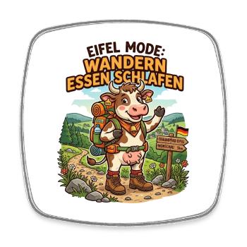 Eifel Wandern Natur Berge Wald Landschaft Eifel - Viereckiger Kühlschrankmagnet - Weiß - Vorne