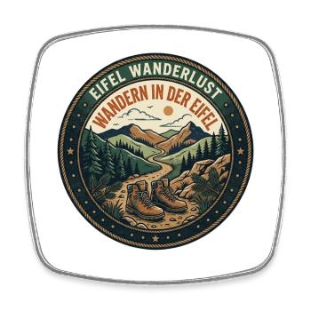 Eifel Wandern Natur Berge Wald Landschaft Eifel - Viereckiger Kühlschrankmagnet - Weiß - Vorne
