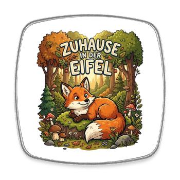 Eifel Wandern Natur Berge Wald Landschaft Eifel - Viereckiger Kühlschrankmagnet - Weiß - Vorne