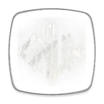 Geometric Marble Glyph - Square fridge magnet - white - Front