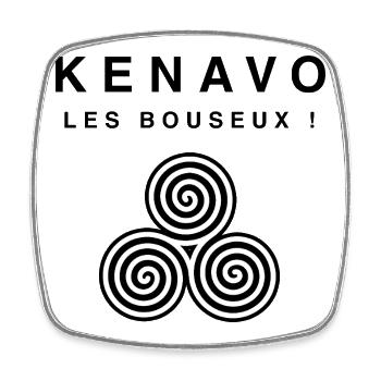 T-shirt Le Créateur Kenavo Les Bouseux Dupontel - Magnet carré - blanc - Devant