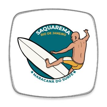 Saquarema Brazil Maracana do Surfe Rio de Janeiro - Square fridge magnet - white - Front