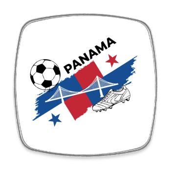 Panama Football Panama Soccer Foot Canaleros - Viereckiger Kühlschrankmagnet - Weiß - Vorne