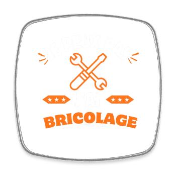 je peux pas j'ai bricolage - Magnet carré - blanc - Devant