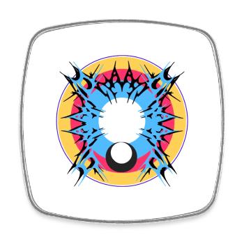 Portal of Energy - Square fridge magnet - white - Front
