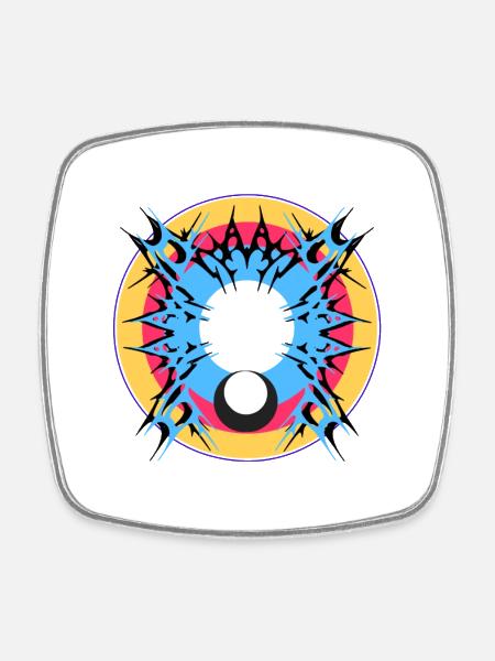 Portal of Energy - Square fridge magnet - white