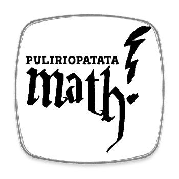 Puliriopatata Math et Tempête - Magnet carré - blanc - Devant