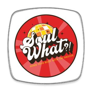 SoulWhat?! - Original Logo - Square fridge magnet - white - Front