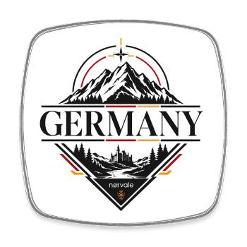 Germany Print Outdoor - Square fridge magnet - white - Front