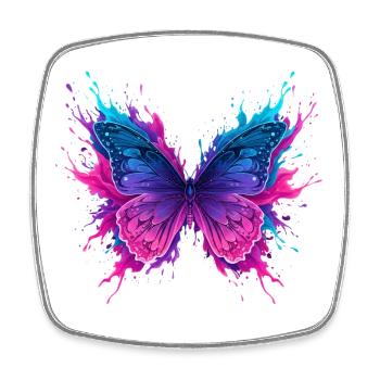 Butterfly - Square fridge magnet - white - Front