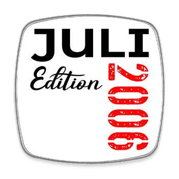 July 2006 - 20th Birthday - Square fridge magnet - white - Front