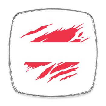 Austria Flag Austrian - Square fridge magnet - white - Front