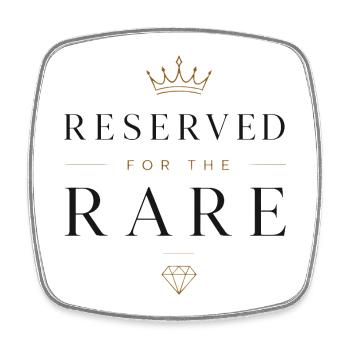 Luxury Minimalism Reserved For The Rare Design - Square fridge magnet - white - Front